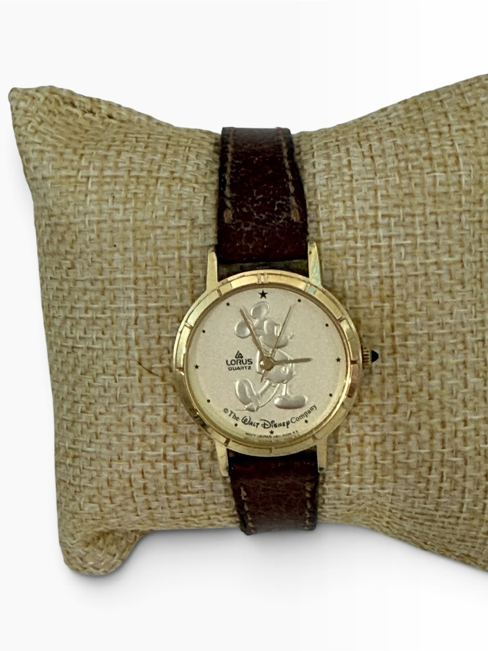 vintage Lorus Mickey Mouse Gold-Coin Watch the Walt Disney Company